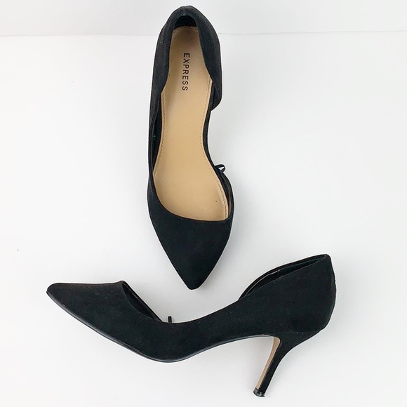 Express Shoes - Express sexy black heels EUC 7